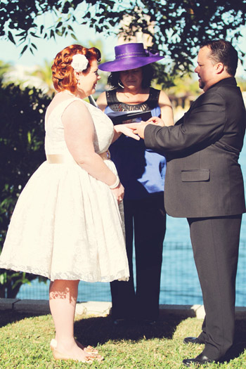 Marry Me Marilyn married Andrea & Alexander at Broadbeach Waters by the canal on the Central Gold Coast 